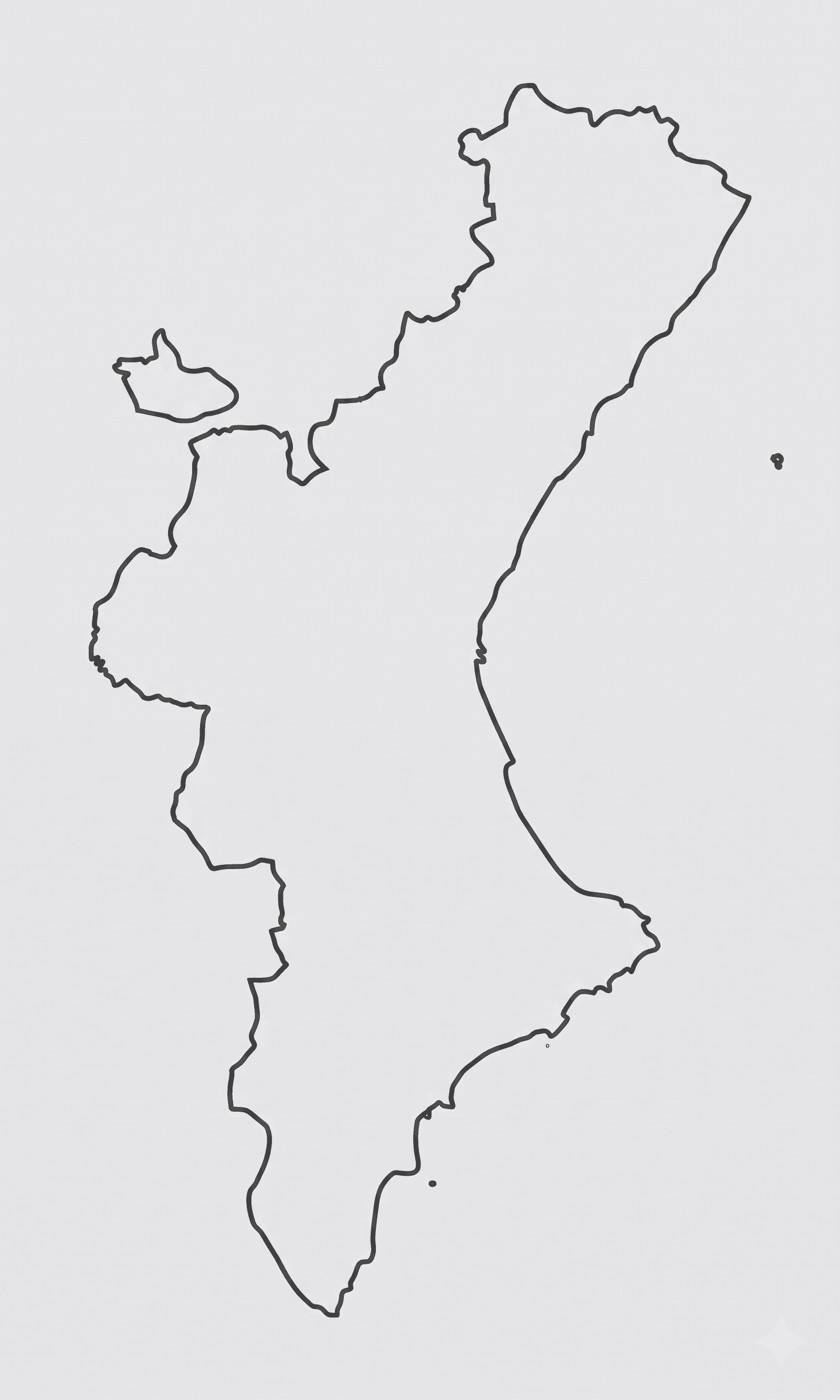 Mapa de la provincia de Castellón
